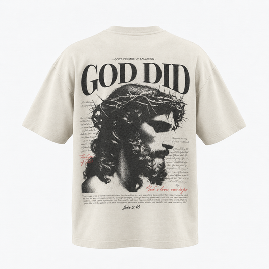 OVERSIZE BLANCA Ó HUESO - GOD DID